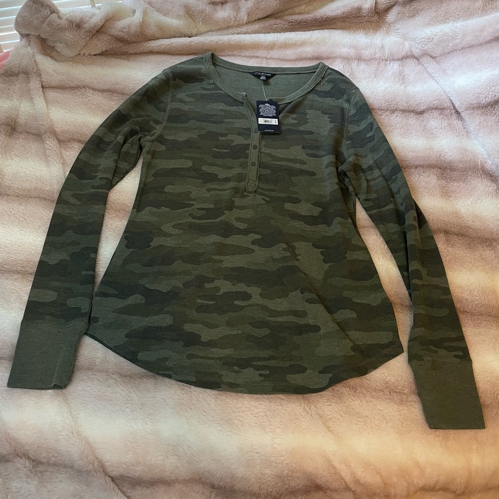 Lucky Brand Camo Top